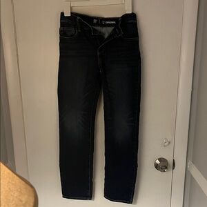 GAP Men's Dark Blue Slim Straight Jeans